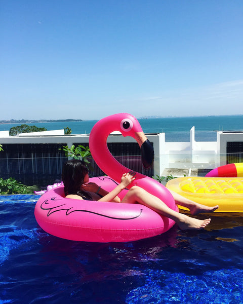 Flamingo Ring Float - letsfloatsg